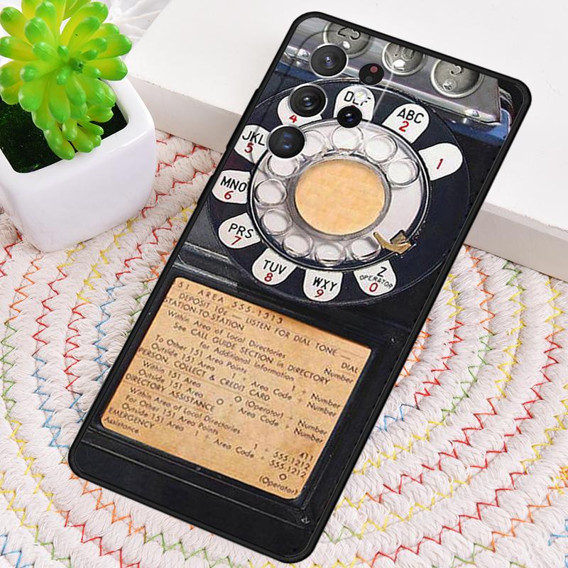 Ретро таксофон винтажный TPU чехол для телефона для Samsung Galaxy note 10 pro S26 S25 S24 S23 S22 Ultra Plus S21 FE S20 противоударный чехол