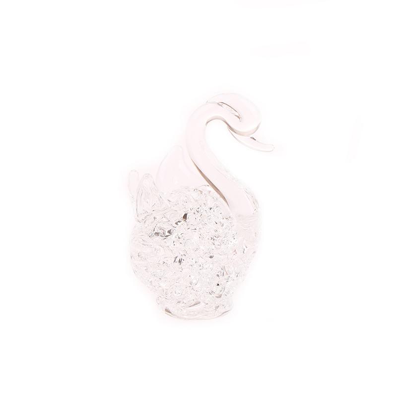 1 шт. статуэтка лебедя, стеклянное украшение в виде животного, фигурки лебедя, украшение для домашнего стола, миниатюрный креативный подарок