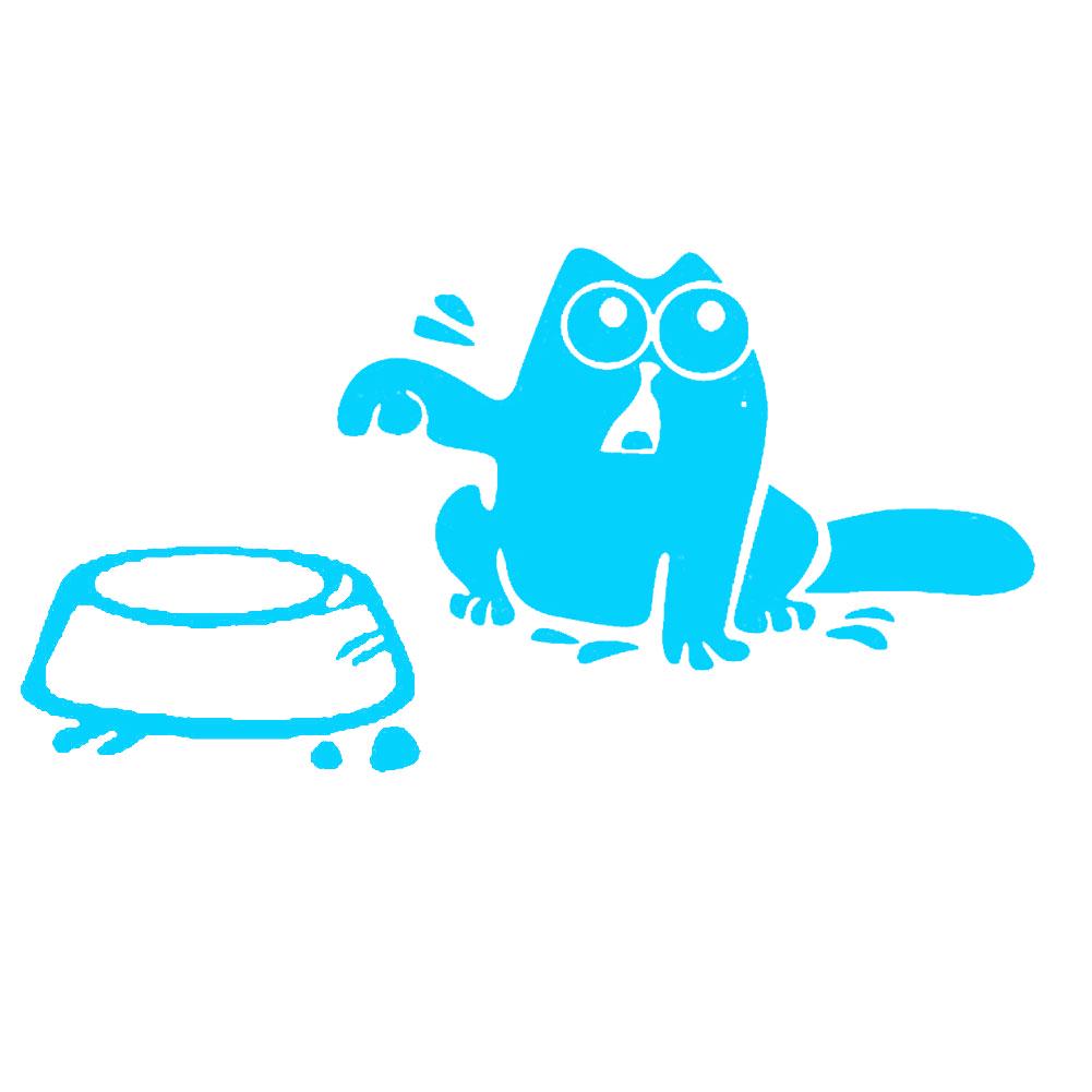 Стильные милые наклейки с изображением кота Саймона, кузова автомобиля, окна, светоотражающие наклейки, украшения, авто наклейки