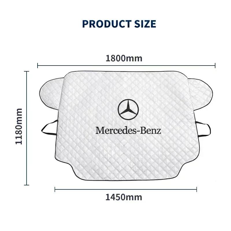 GMO3 Car Snow Shield Cover Sun Shade Front Windshield Block Cover For Mercedes Benz W204 W205 W212 W213 W221 W177 W246 GLA GLC CLA A