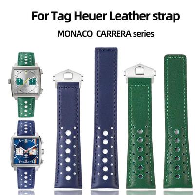 Ремешок для часов из воловьей кожи 22 мм для TAG Heuer MONACO CARRERA Замена браслета CAW211M 211P CAW211R 211T Мужской браслет из натуральной кожи