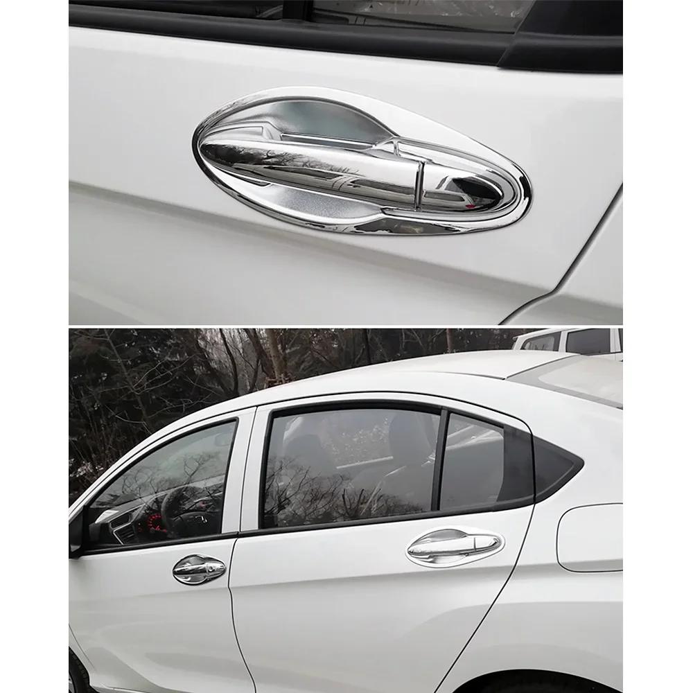 Для Honda City GM4 GM5 GM6 2014-2020 хромированная отделка наружной дверной ручки крышка дверной чаши молдинг рамка рамка