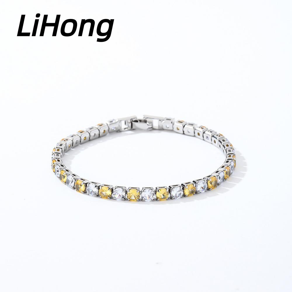 925 Sterling Silver Jewelry 16cm to 21cm Tennis Bracelet 4mm Zircon Women's Party Wedding Jewelry Sterling Silver Bracelet