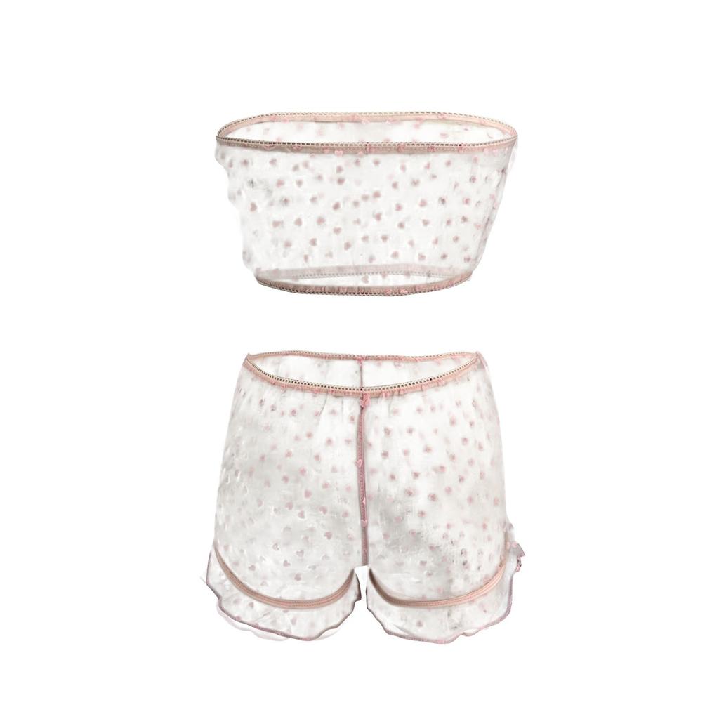 Женский модный сексуальный костюм из двух предметов, топ без косточек, беспроводной бюстгальтер, сексуальное нижнее белье, трусики