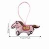 Embroidery Plush Horse Keychain Mascot Plush Horse Doll Pendant Zodiac Pony Figurine  Year of Horse