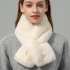 Зимнее тепло Корейская версия универсальный утолщенный шарф из цельной шкуры выдры женский двусторонний шарф из кроличьего меха воротник из натурального меха