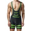 Men's Sports One-Piece Vest Breathable Running Pants Weightlifting Cycling Wear Wrestling Wear Lingerie Tights