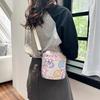 New Girl Shoulder Bag Student Small Bag Canvas Bag Mobile Phone Bag Cute Cartoon Messenger Bag