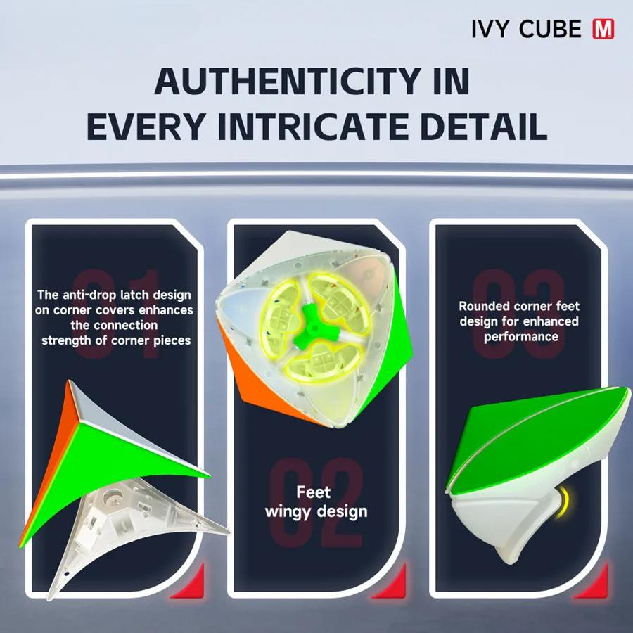 Qiyi IVY Cube Магнитная версия Магический кубик 56x56x56 мм Размер Профессиональные головоломки Игрушки для детей Детский подарок Игрушка