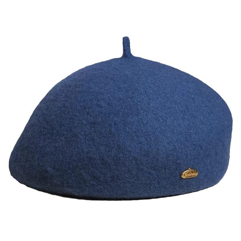 Новый шерстяной берет женский большой окружности головы, подчеркивающий маленький и модный, корейская версия, модная и универсальная шляпа художника