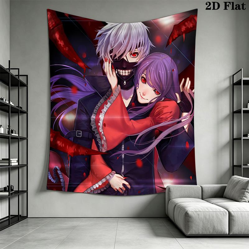 Dark Fantasy Warrior Tapestry Background Cloth Wallmounted Homestay Soft Decoration Tapestry Background Wall Hanging Cloth