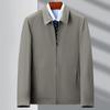 Men's Jacket Business Casual Middle-aged Men's Lapel Jacket Dad Loose Spring and Autumn Thin Top