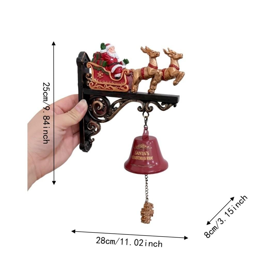 Sounding 3D Wall-mounted Doorbell Vintage Christmas Party Door Hanger Garden