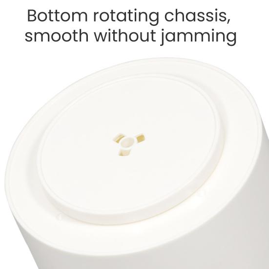 360 Degree Rotating Pen Holder Desk Organizer Pencil Cup with 4 Compartments Art Supply Storage Box for Office Home