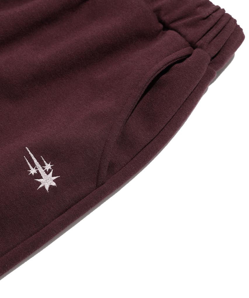 NICEGHOSTCLUB Logo Sweat Layered Pants_Burgundy(Ng2Dfupa91A)