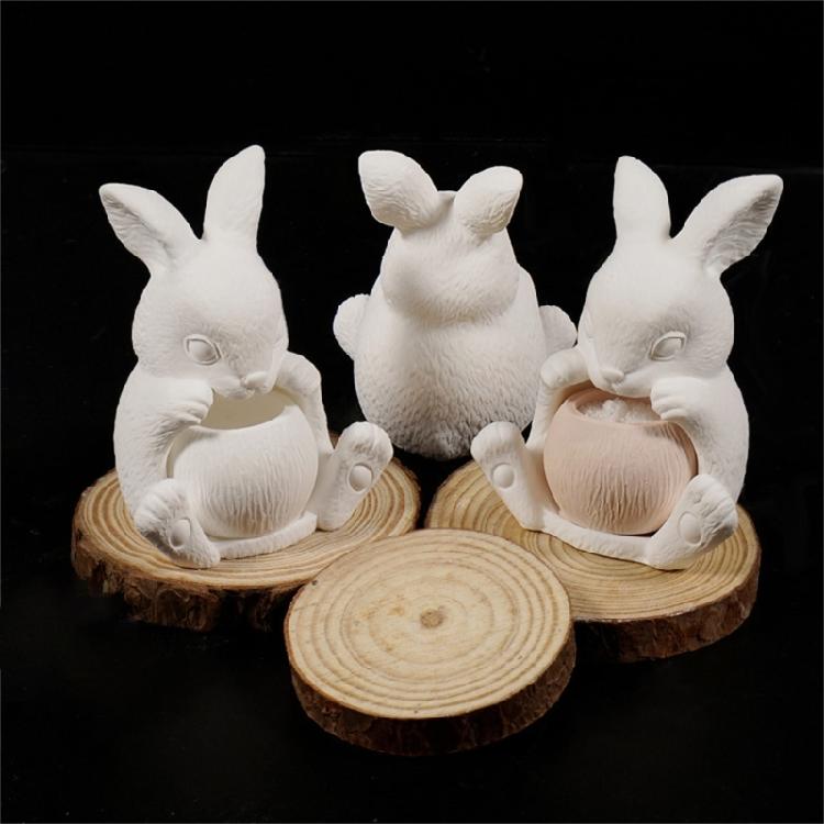 Силиконовая форма в виде кролика для Resin Art, бетона, изготовления контейнеров для украшений и декоративных кашпо для суккулентов