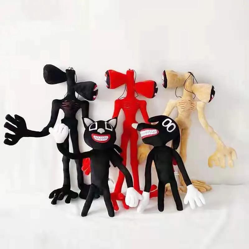 Игрушка Сиреноголовый Плюшевые Игрушки Мультяшный Кот и Собака Мягкие Набивные Животные Плюшевая Игрушка Сиреноголовый Персонаж Хоррора Мягкая Игрушка Подарки для Мальчиков