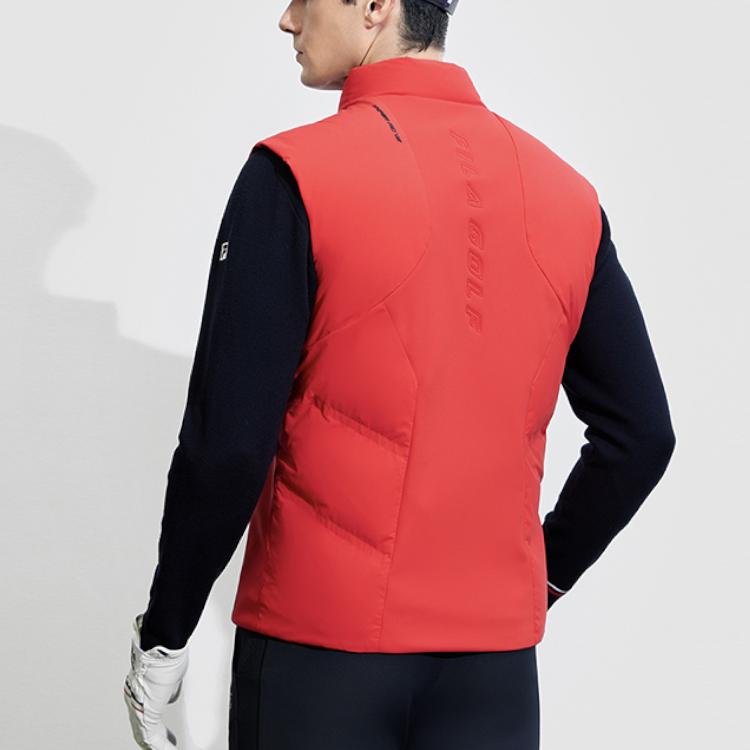 FILA Golf Vest Men's Fluorescent Flame Red A11M415906F-RD