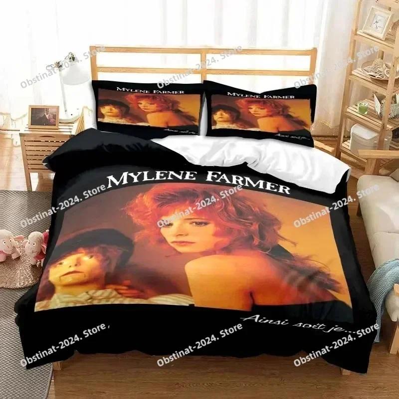 Singer Mylene Farmer Постельное белье Пододеяльник Постельный комплект Одеяло Наволочка Одеяло King Queen Size Постельное белье для мальчиков и взрослых