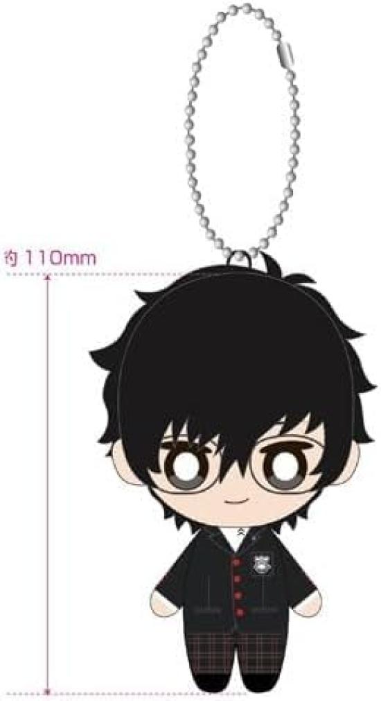 Persona 5 Protagonist Ren Amamiya Joker Plush P5 Persona 25th PERSONA 5 THE ROYAL P5R Royal Official Authentic Uniform Keychain, Anniversary,