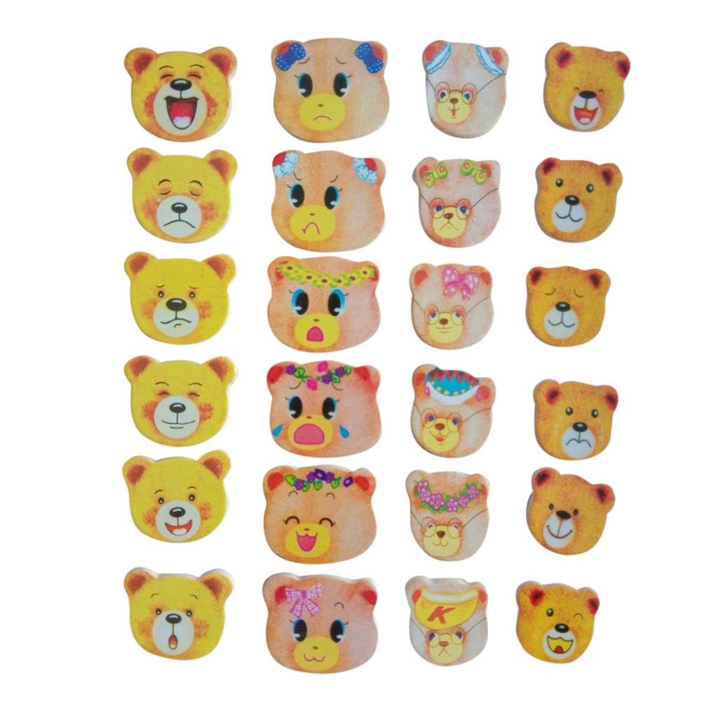 Головоломка для смены платья медведя, деревянные обучающие креативные игрушки-пазлы