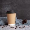 Handun Disposable Double-Layer Kraft Paper Cups