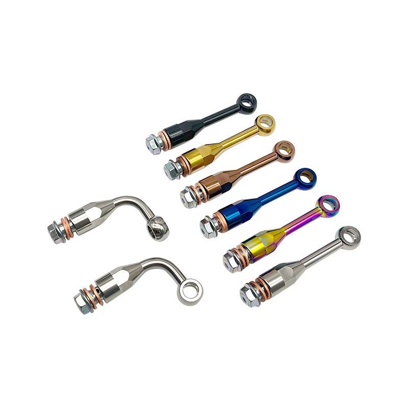 Universal CNC 304 Stainless Steel M10 Brake Hose Extension Tubing Stainless Steel Brake Line Extension Fitting Spare Accessories