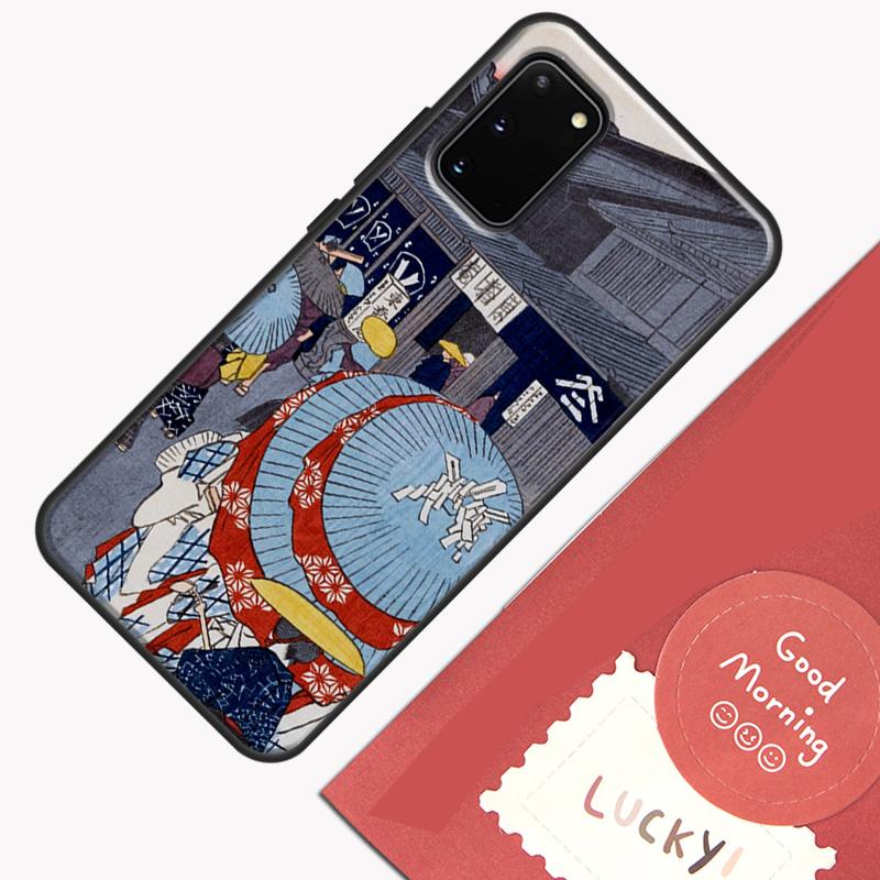 Чехол для телефона в японском стиле Укиё-э для Samsung Galaxy S26 S25 S24 S20 S21 S22 S23 Ultra S10 Plus S25 FE Защитный корпус