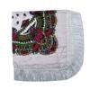 Ethnic Style Women Floral Printed Fringed Russian Square Scarf