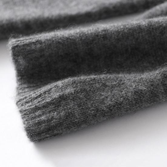 Autumn Winter Women's Sweater Elegant Button Design Knitted Cardigans for Women Casual Sweaters Low Round Neck Thin Knitted Outer