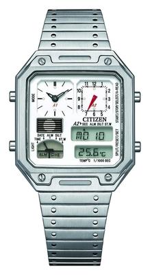 Record Label RECORD LABEL Термосенсор Специфическая модель магазина Часы CITIZEN THERMO SENSOR Белый [Citizen] JG2120-65A Мужские Женские