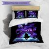 3pcs Custom Name Fantasy Night Printed Bedding Set Duvet Cover Closure Includes 1 Duvet Cover & 2 Pillowcases, Soft and Comfortable for All Seasons.