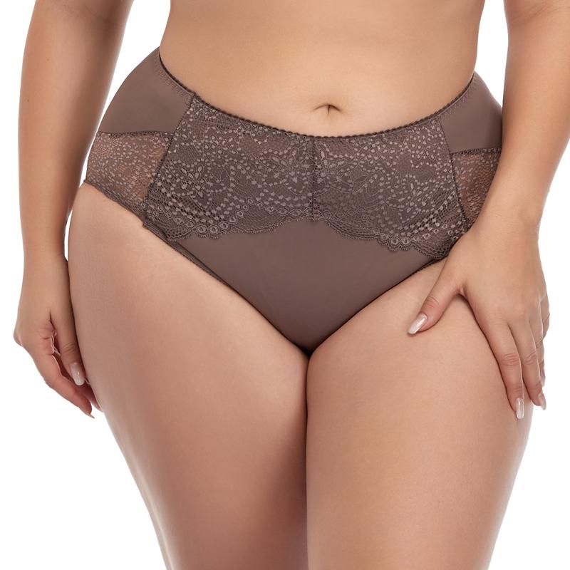 4 Pcs Women Sexy Plus Size Brief Lace Comfortable Breathable French Panties 0Xl-5Xl-88709-1