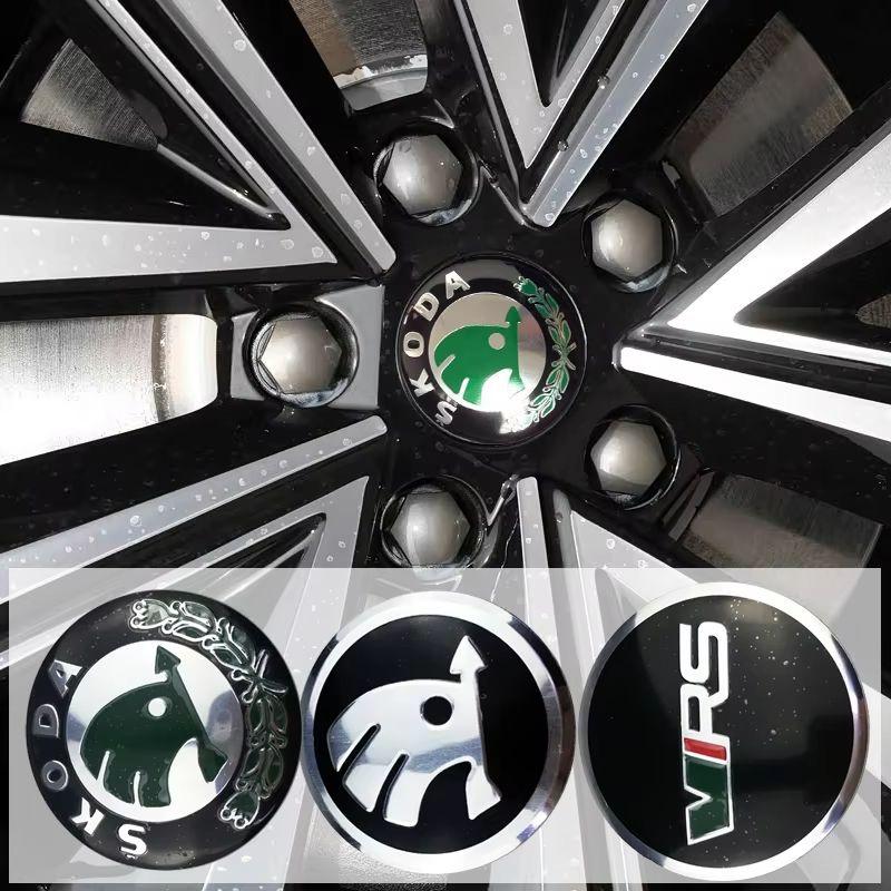 CAPR9 Ступичная заглушка колеса автомобиля Наклейка на ступицу для Skoda Octavia A5 A7 Fabia Superb Kamiq Rapid Yeti Citigo Vision Kodiak Авто стайлинг