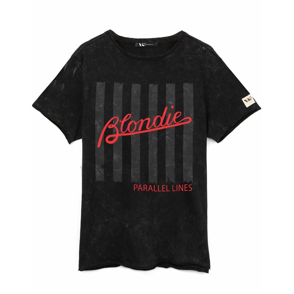 Blondie Unisex Adult Parallel Lines T-Shirt