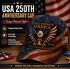 Новая американская юбилейная бейсболка D с цифровой печатью Бейсболка Американская ретро-кепка