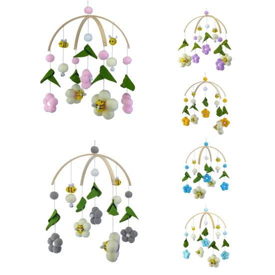 Игрушка-успокоитель Привлекательные яркие цвета Премиум Мультяшные детские мобили для кроватки Погремушка
