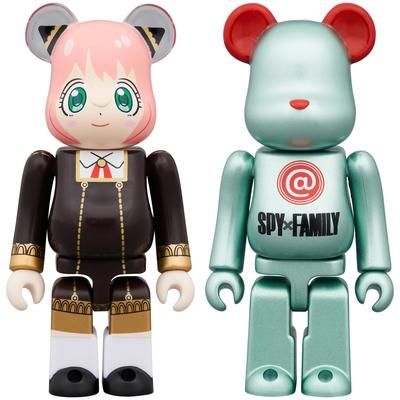 Примерно 70 мм Полная фигурка BE@RBRICK SPY×FAMILY 100% Набор из 2 штук, Высокий, Без масштаба, Окрашенный,