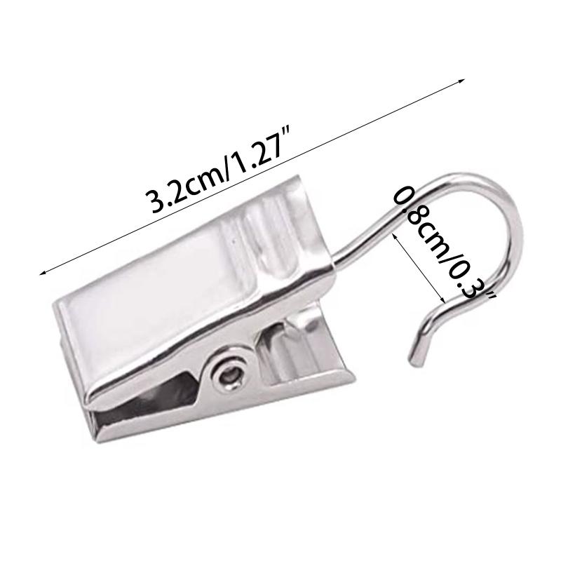 10 шт. зажимы для штор с крючком для фотографий для украшения дома на открытом воздухе для рождественской вечеринки держатель для подвешивания штор