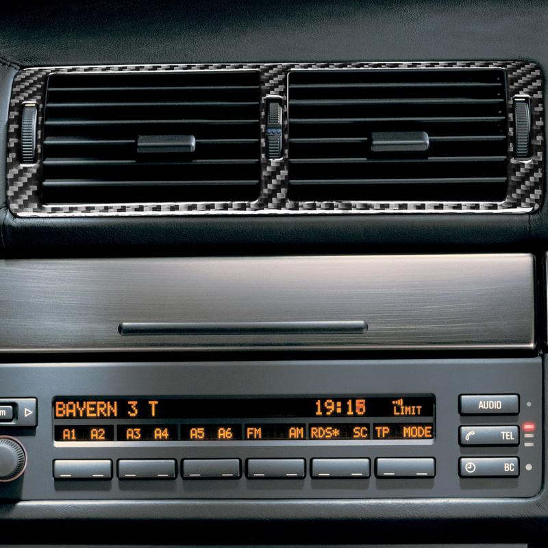 Для BMW 5 серии M5 E39 1998-2003 Наклейка из настоящего углеродного волокна Панель радио, кондиционера, CD, переключения передач, подъема двери Аксессуары для автомобиля ide Декоративные
