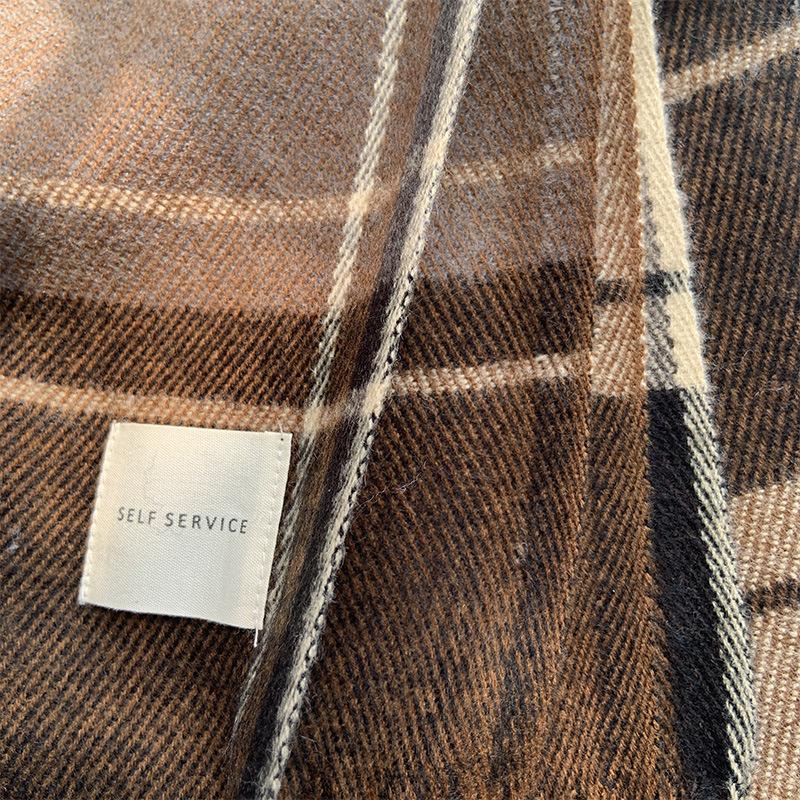 Роскошный кашемировый женский шарф, весенне-зимняя клетчатая накидка в клетку, накидка в стиле оперы, женский палантин, бандана, шарфы, головной платок