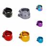 Double Layer Bicycle Seatpost Clamp Aluminum Zinc Zinc Alloy Bike Seat Tube Clip Seat Tube Clamp  Bike Parts