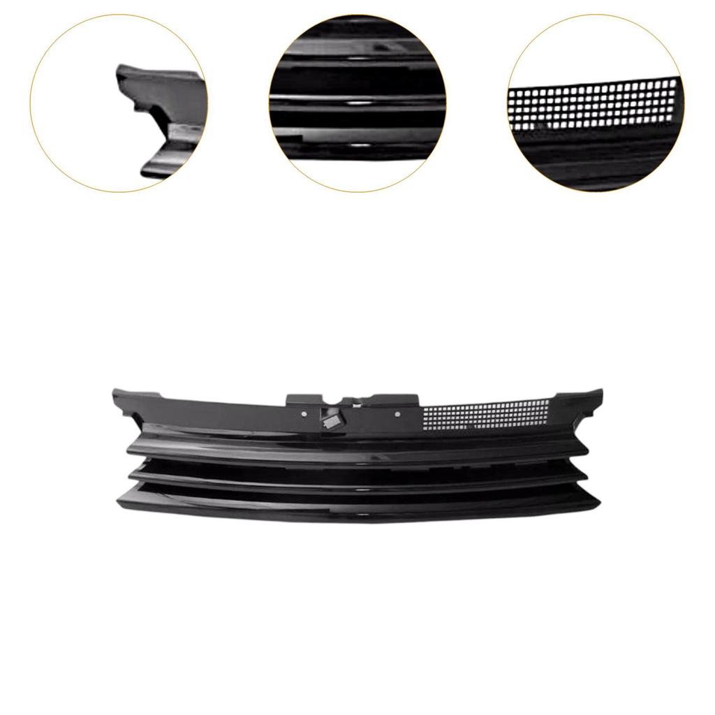Grill Front Hood Grille ABS Black Car Grille Protection Mesh Net for Volkswagen Golf Gti R32 Mk4 1999-2006