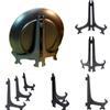 Kitchen Plastic Black Easels Dishes Plate Holder Display Stand Picture Frame Stand