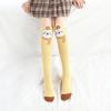 Детские чулки выше колена с милым львом, лисой, лисой и обезьяной, хлопковые длинные носки
