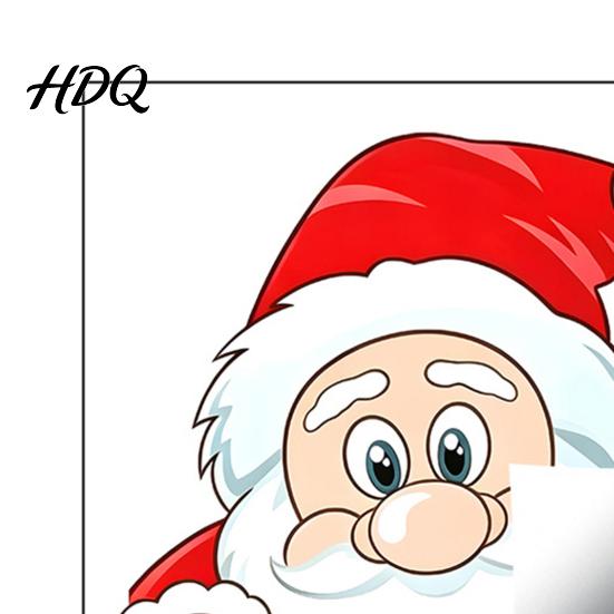 Праздничные наклейки на окна Рождественские статические наклейки Подглядывающий Санта Олень Наклейки Рождественские принадлежности для вечеринки Без клея Мультяшные наклейки для помещений и улицы