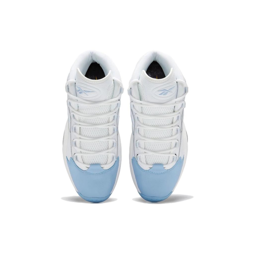 Reebok Мужские кроссовки Question Mid On to the Next Унисекс Белый Облачно-белый Жидкий-синий GW8854