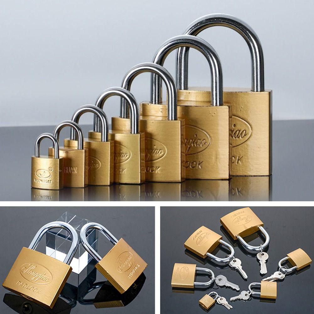 3Keys Медный замок Маленький чемодан для багажа Замок Мини Безопасность Инструмент Шкафчик Чехол Поставка