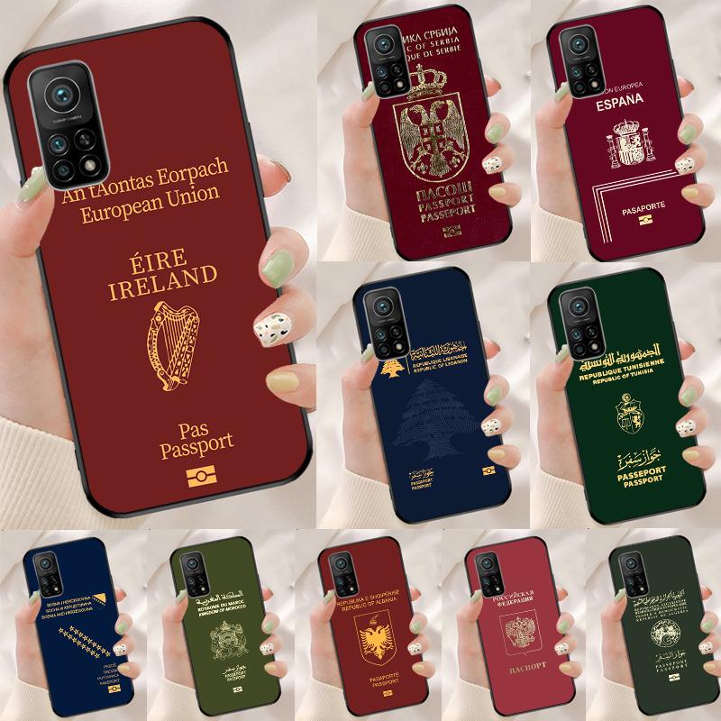 Algerian Russia Spain Passport Cover For Xiaomi 15 Ultra 13 14 11T 12T 13T 14T Pro POCO X7 Pro X3 X5 X6 M6 F5 F6 Pro Case