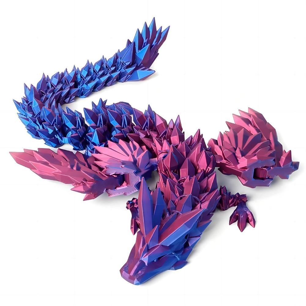 PLA 3D Printed Chameleon Model Multicolor Multi-jointed Chameleon Action Figure Movable Articulated Animal Figurine